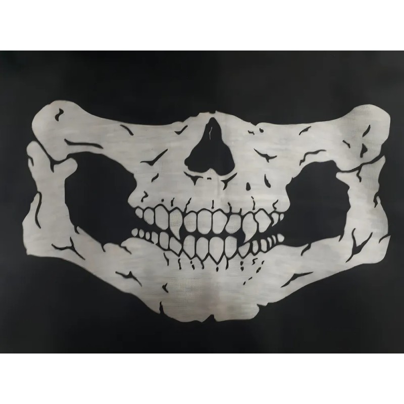 Bandana Balaclava Calavera Algodón Para Ciclismo y Moto Color Negro