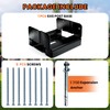 1PCS 6x6 Post Base for Concrete Heavy Duty Black E-Coated