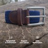 Pierrot Men's Braided Belt, Fabric Belt, Stretch Belt, Braided Belt,