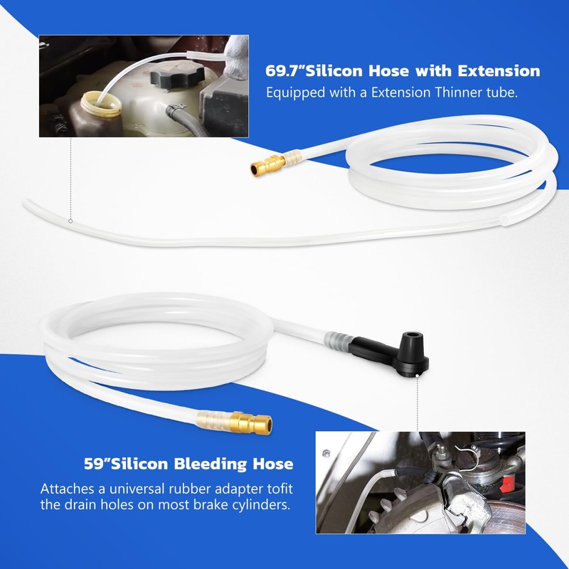 DNA MOTORING 2L Vacuum Brake Oil Extractor and Bleeder Kit