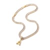 sineed Bubble Letter Necklace Gold Tennis Necklaces for Women 14K