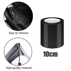 Car Door Sill Sticker Edge Protection, Edge Protection, Decorative Sticker, Edge Protection/Front and Rear Bumper Protection for Most (10 cm x 10 m)