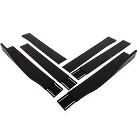 ECCPP Rocker Panel Exterior Lower Side Bottom Line Extensions 59" x 4" PP Universal Side Skirts for Cars Body Kit Matte Black Side Skirts Extension Rocker Panel Splitter