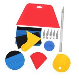 COHEALI Wallpaper Smoothing Tool Kit Peel and Stick Car Film Tools Professional Squeegee Set for Smooth Application Includes Felt Scrapers Hard Roller for Bubbles Removal