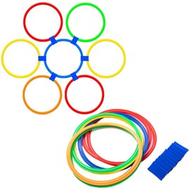 TKY Ken Ken Pauling Ladder Training Practice Kids Ken Kempa Hoop Ritomic Rings 10 Pcs 11.0 Inches (28 cm)