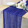 Blue Cheesecloth Gauze Table Runner 10FT x 36" Cotton Cheese