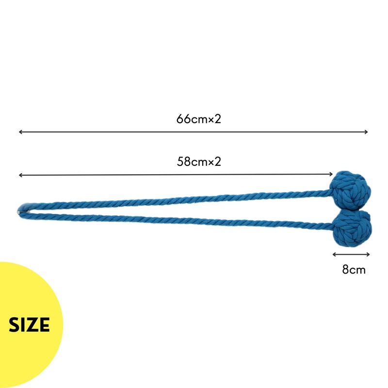 カーテンアクセサリー ロープ カーテンタッセル グレー カーテン留め ロープタッセル NYANDELMO ND-0077-R11-GY