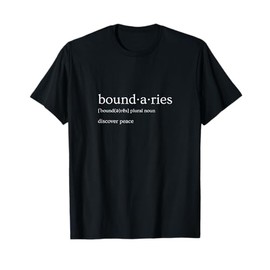 Boundaries Goals Women's Classic Black T-Shirt