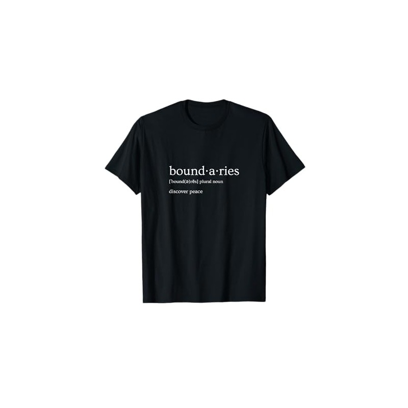 Boundaries Goals Women's Classic Black T-Shirt