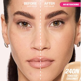 HUDABEAUTY Original Easy Blur Natural Airbrush Foundation 30 ml by Bella (240N TOASTED COCONUT, 30 ml (Pack of 1)