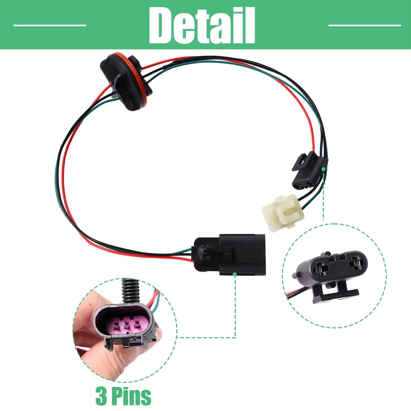 X AUTOHAUX 2 Pcs Headlight Lamp Wiring Harness Light Wire