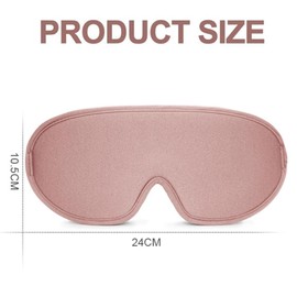 ZYBHMJE 1 Pcs Silk Sleep Mask 3D Stereo Deep Sleep Eye Mask Comfortable Adjustable Cute Block Out Light Eye Covers for Man and Woman All Night Sleep