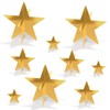 Beistle, 9 Piece 3-D Foil Star Centerpieces, 3" - 8"