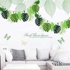 TopHomer Tropical Leaf Banner Hawaii Party Leaves Garland Summer Beach