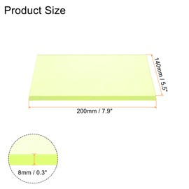 sourcing map Leather Craft Punching Pad, Stamping Mat, Mute Board Tool for Leather Punch Cutting Hole, 200x140x8mm/7.9x5.5x0.3inch