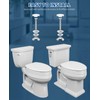 SAILTOK Elevated Toilet seat 3 inch, Elongated Toilet seat risers