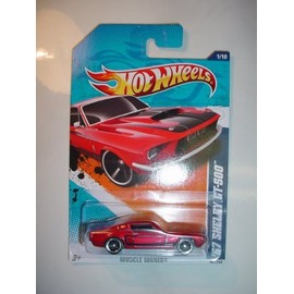 HOT WHEELS 2011 MUSCLE MANIA 1/10 RED '67 Ford Mustang Fastback SHELBY GT-500 101/244 by Hot Wheels