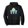 Cute Aliens Carrying Giant Colorful Easter Egg Pullover Hoodie