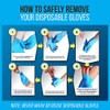 SereneLife SLGLVNIT100SM - Guantes desechables de nitrilo y vinilo (100