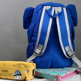 Emartbuy Kids Cute Smart Backpack Rucksack School Nursery Travel Bag - Elephant Royal Blue