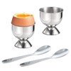 Egg Cup Set, 2 Pcs Stainless Steel Egg Cups with