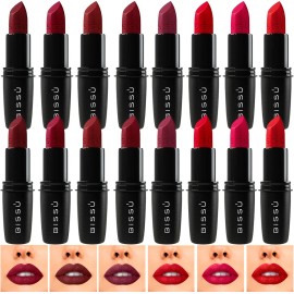 Kit 16 Labiales Bissu Humectante Rojos 2 Labiales X Tono