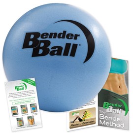 The Original 9 inch Pilates Ball - Blue - Exercise Ball for Abs, Core & Back - Workout Ball for Home Gym and Fitness Routines - Easy to Carry in Gym Bag or Luggage