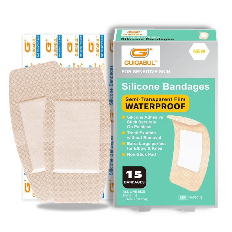 G+ GUIGABUL Silicone Adhesive Bandages for Elderly Sensitive Skin -