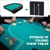 Vincreem Folding Poker Table Bag 1680D Oxford Fabric Waterproof Portable