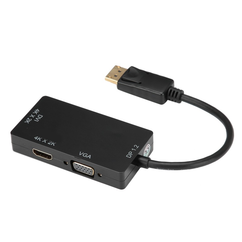 3-in-1 Adapter Displayport to HDMI/VGA/DVI Multifunction High Definition Converter Cable