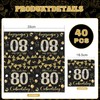 Pack of 40 2-Ply Napkins 80th Birthday Decoration 80th Birthday