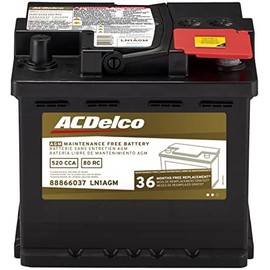 ACDelco Gold LN1AGM 36 Month Warranty AGM BCI Group LN1 Battery