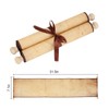 Kcgani 1 Pack Blank Scroll Paper with Wood Rods, Blank