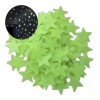 ML Paquete 100 Estrellas Fluorescentes Fosforescente Adorno