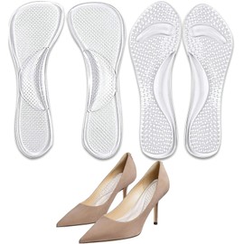 2 Pair Gel Insoles for Women, Shock Absorption Insoles, Soft Gel Insole for Heels, Insole for Daily Use and Relaxing The Feet