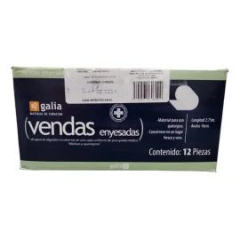 Venda Enyesada 10cm C/12pzas