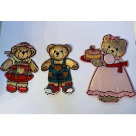 Unbranded teddy bear patches choice boy girl birthday Iron on - boy patch