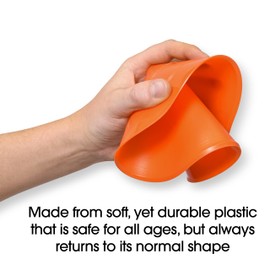 GoSports Agility Training Sport Cone 20 Pack with Tote Bag - Low Profile Field Markers for Kids and Adults