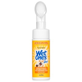 Wet Ones for Pets Antibacterial Dog Paw Cleaner with Built-in Scrubber Brush, Tropical Splash Scent - Foaming Cleanser for Dog Paws - Paw Washer & Grooming Care, 5 Ounce