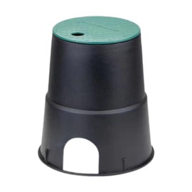 Colcolo Sprinkler Valve Box with Lid Professional Easy to Install Underground Valve Box Irrigation Valve Box for Outdoor Lawn Yard