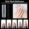 JOYOLA 144 Pieces Dual Nail Forms Set 4 Shapes Nail