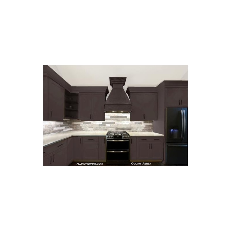 ALL-IN-ONE Paint, Abbey (warm gray), Quart - Durable cabinet and