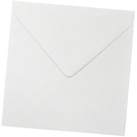 DJP 5" x 5" White Square Gummed 100gsm Envelopes 130mm x 130mm - Pack of 50