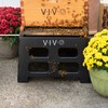 VIVO Black Plastic Beehive Stand for 10 Frame Langstroth Hives,
