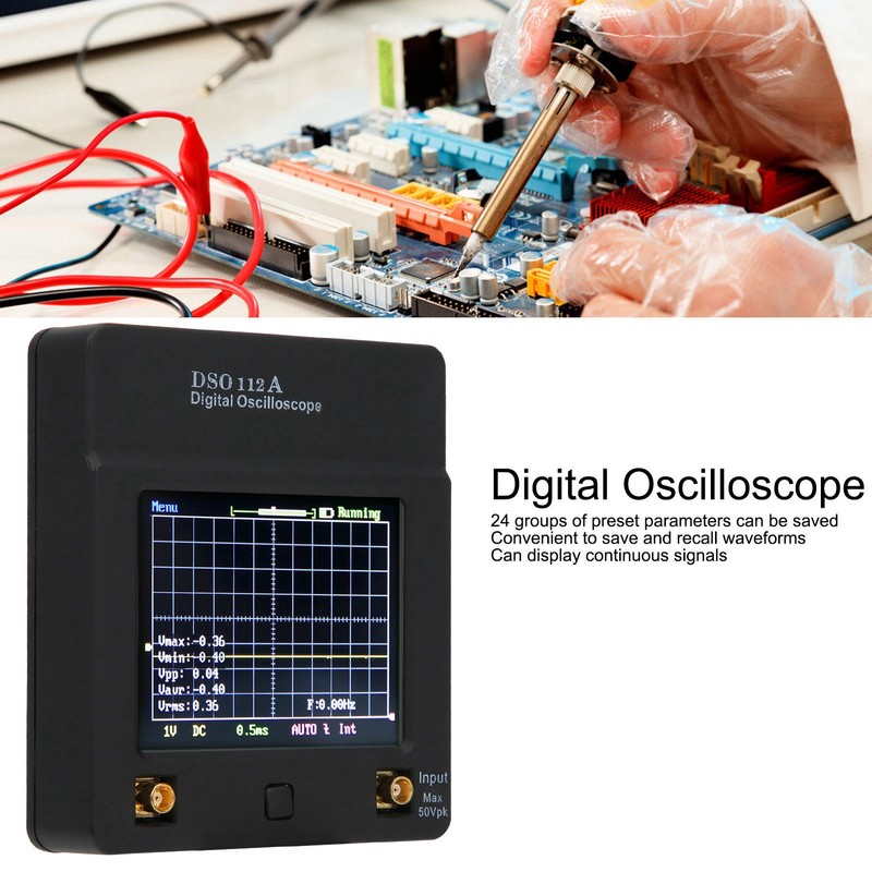 Portable Digital Oscilloscope HandHold Touch Screen DSO112A Tablet Sampling Rate