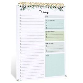 To Do List Notepad - To Do List Notebook for Work with 52 Sheets, Undated Daily Planner Perfect for Enhanced Productivity and Goal Achievement - Serene