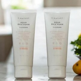 Esnature 에스네이처 아쿠아 라이스 약산성 클렌징폼 160ml+160ml + 수... 단일