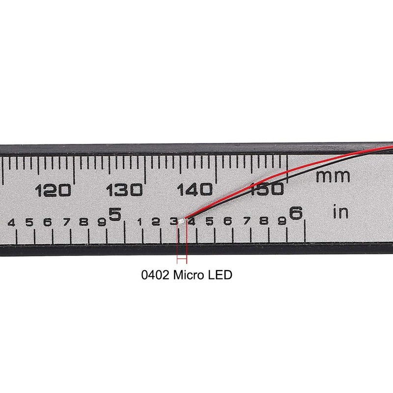 sourcing map 5pcs Prewired 0402 Blue Surface Mounted Devices LED