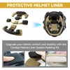 Tactical Helmet Padding Kit, Premium Interior Cushion System (Black)