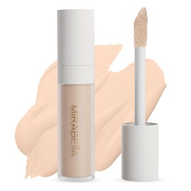 Mirabella Invincible For All Perfecting Under Eye Concealer Full Coverage - Hydrating Makeup Concealer for Dark Circles, Fine Lines & Wrinkles w/Hyaluronic Acid - Porcelain P10